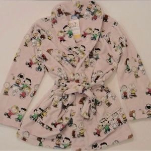 BNWT Plush Peanuts Pink Robe